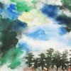 S002 林谋秀---山水-2 彩墨 41x32cm